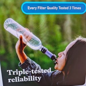SAWYER MINI WATER FILTRATION SYSTEM SINGLE PACK BLUE 💙